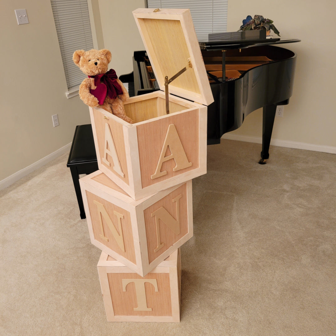 Party Prop - Baby Keepsake Memory Box/Kids Wooden Storage Box (All